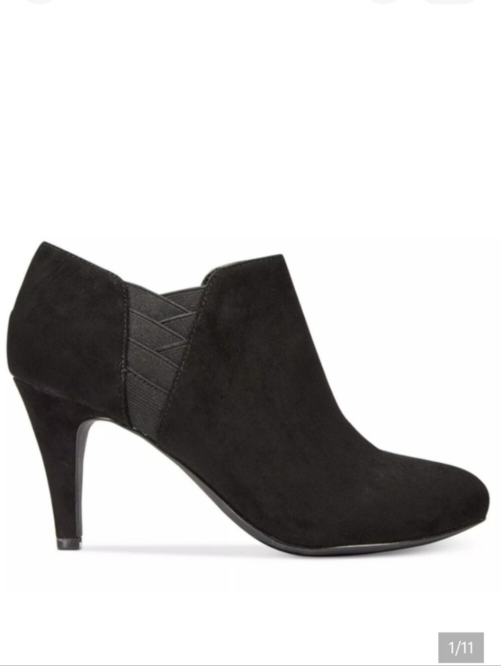 STYLE & CO WOMEN'S ARIANAH BLACK SUEDE BOOTIES SIZE 9 NIB